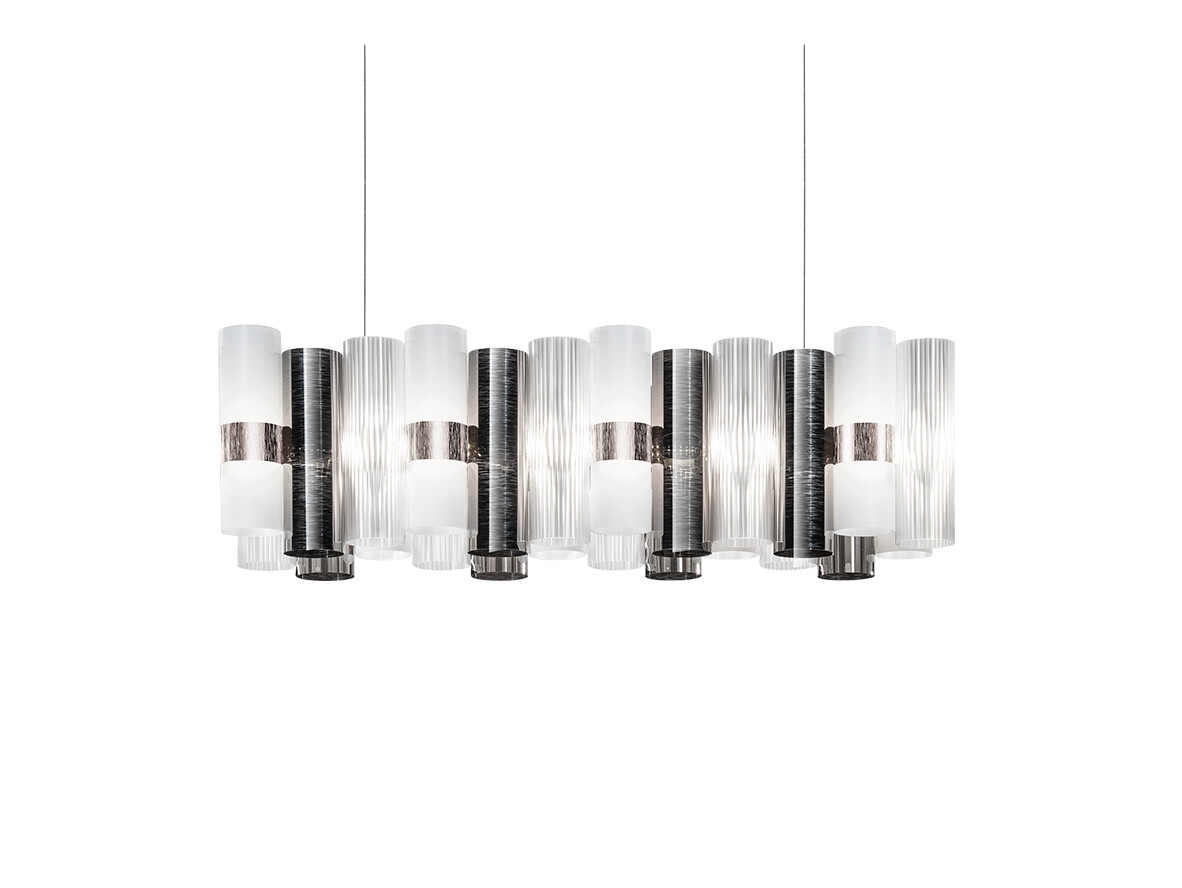 SLAMP – La Lollo Linear 100 Taklampa Pewter Slamp