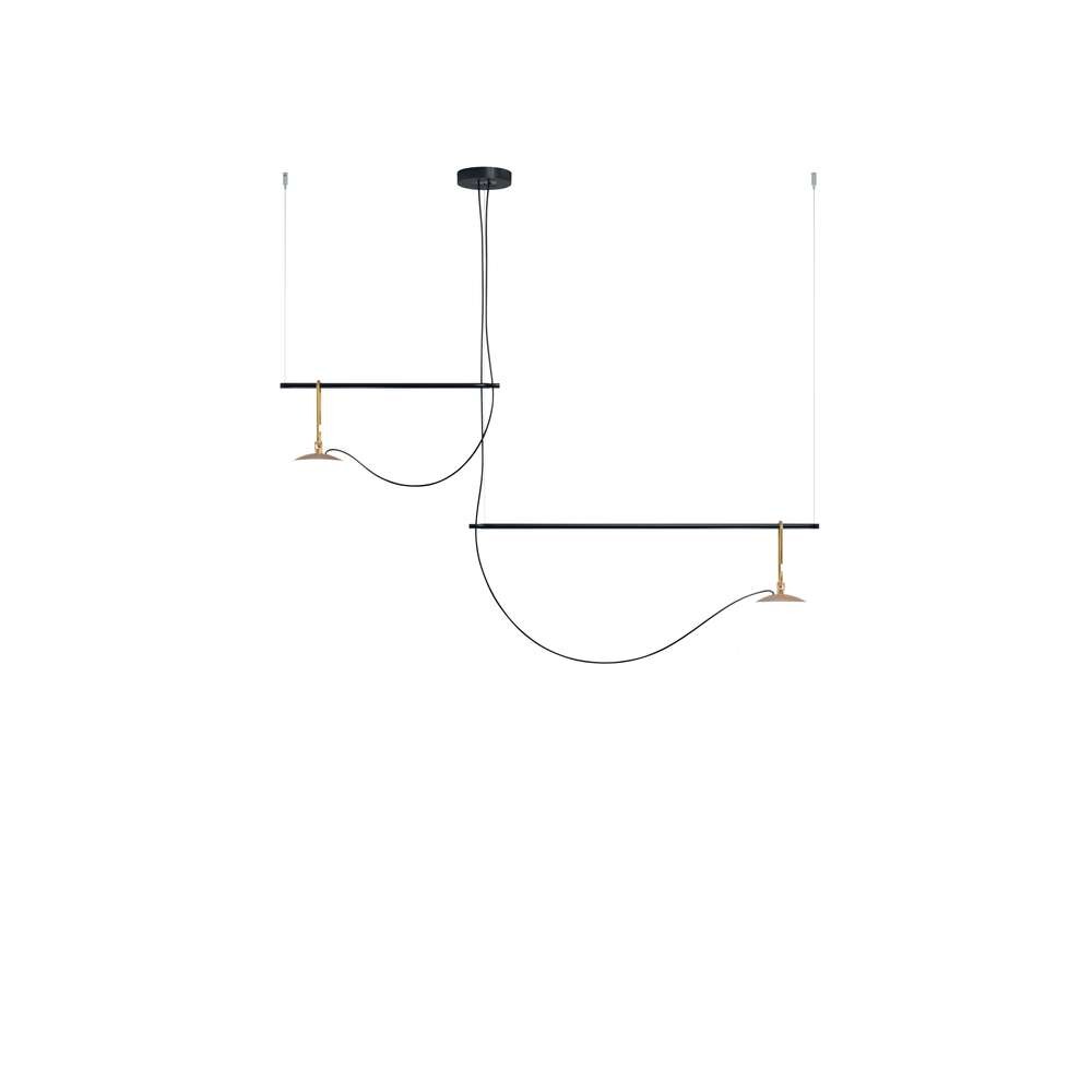 Artemide – Nh S3 2 Bracci Taklampa Black/Brass