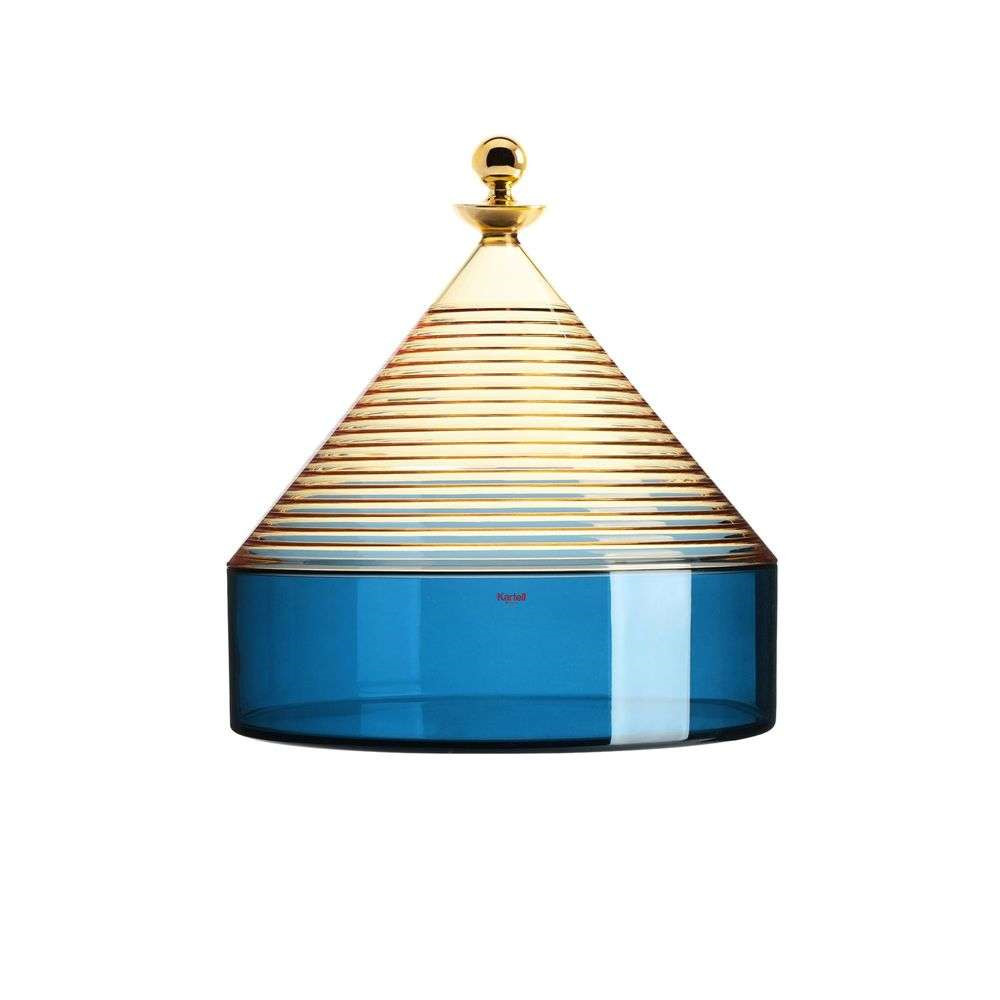 Kartell Trullo Storage Pot Yellow/Blue