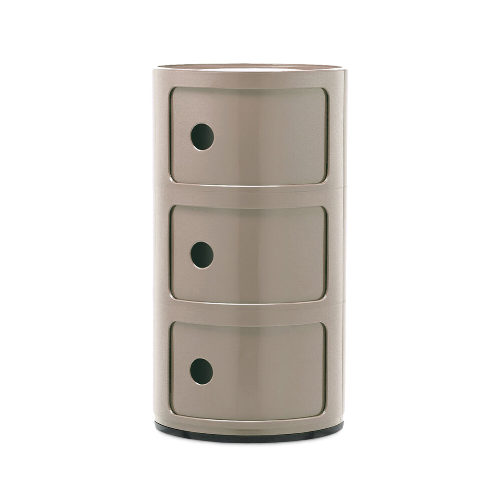 Kartell – Componibili 3 Sidobord Taupe