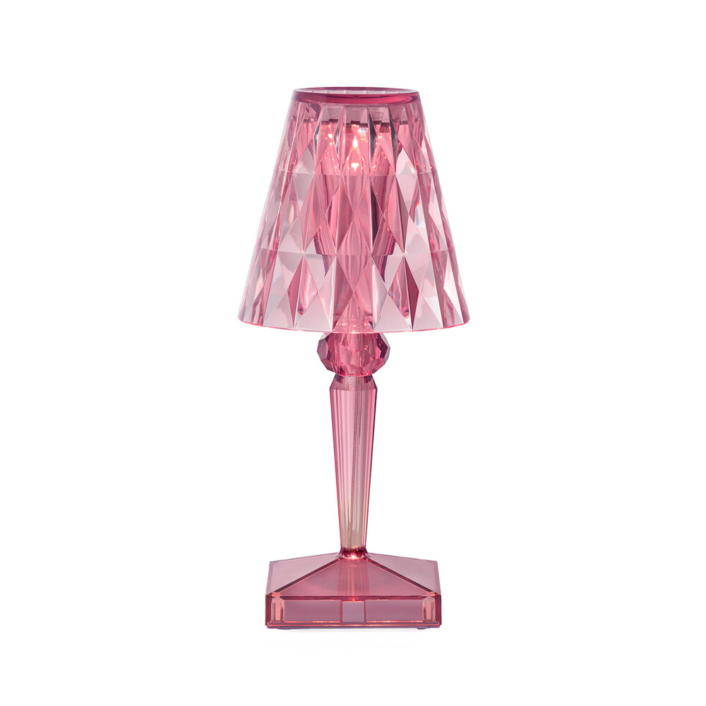 Kartell – Battery Portable Bordslampa IP54 Pastel Rosa