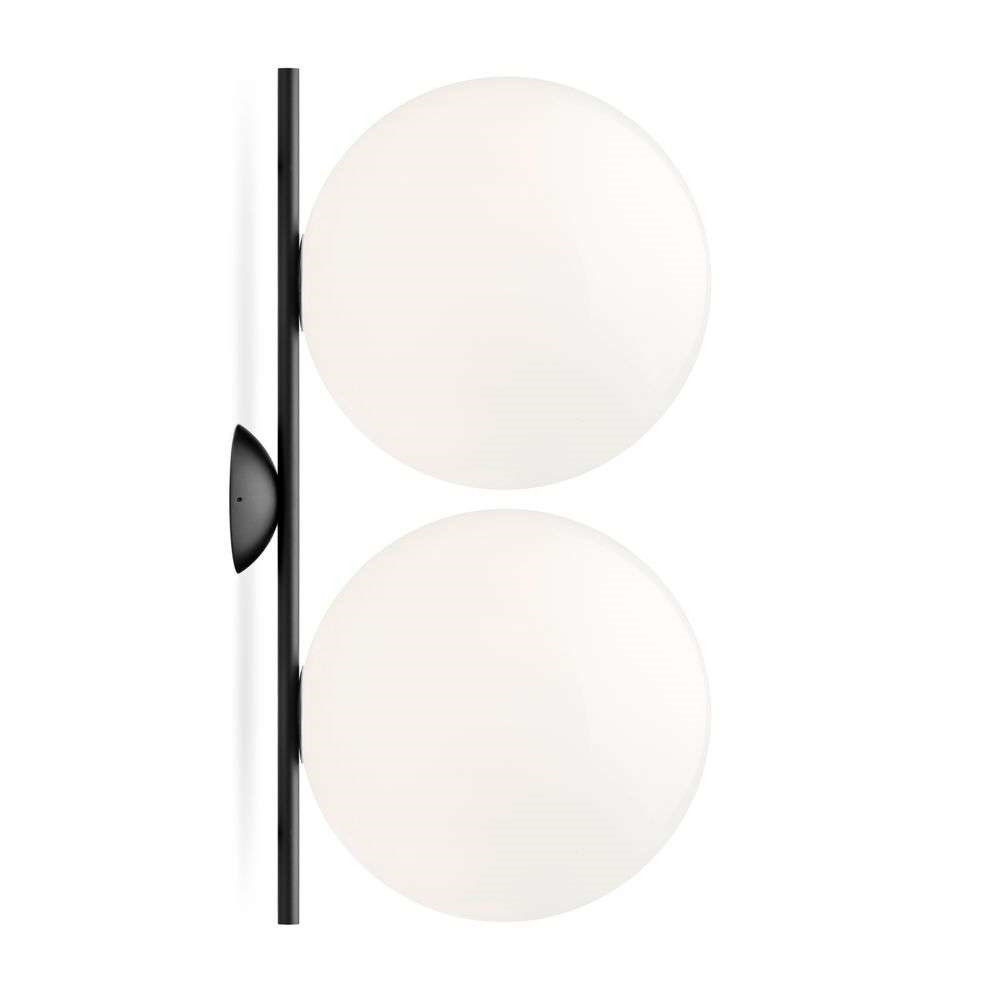 Flos IC C/W2 Double Loftlampe/Væglampe Sort