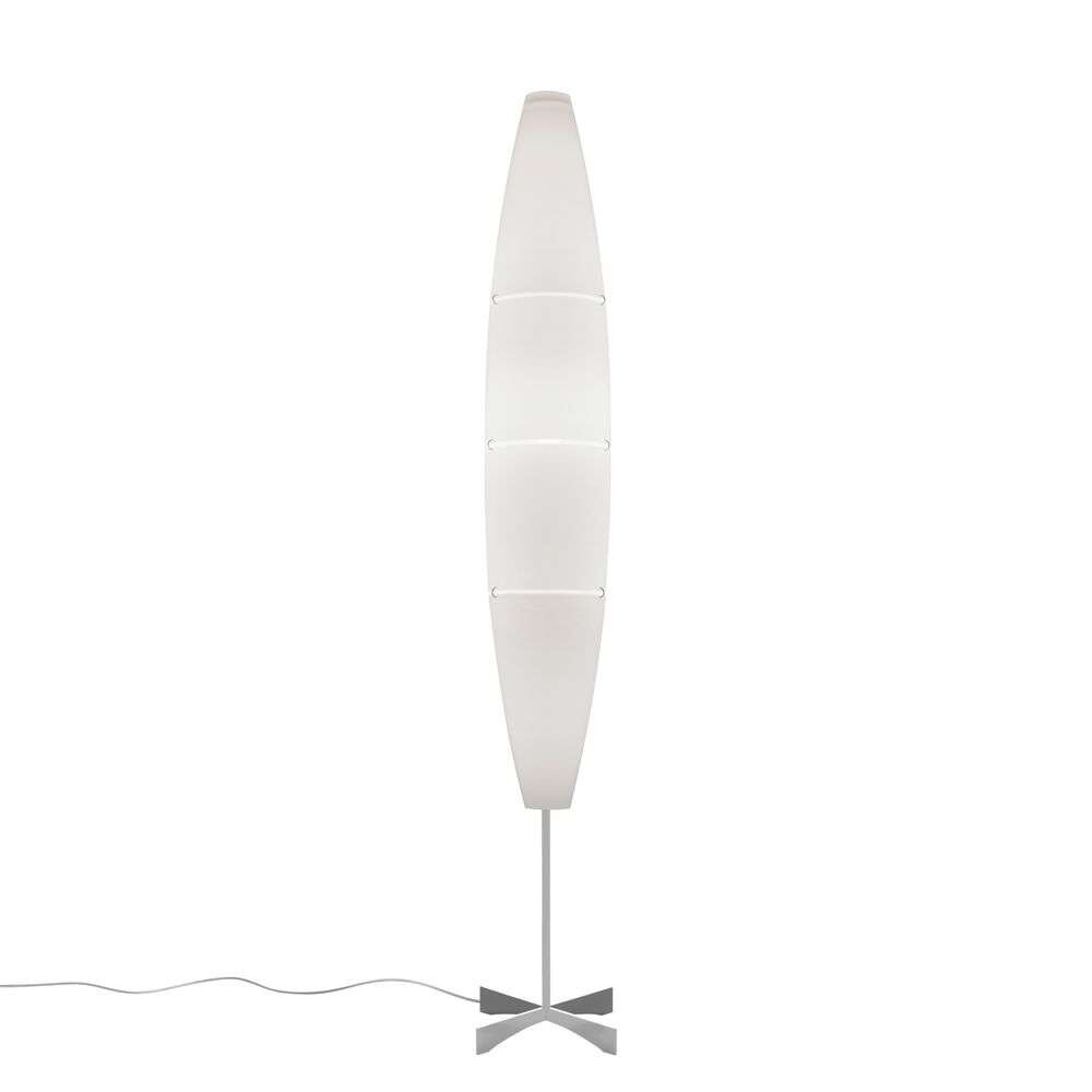 Foscarini – Havana Gulvlampe (Hvid Aluminium Med dimmer)