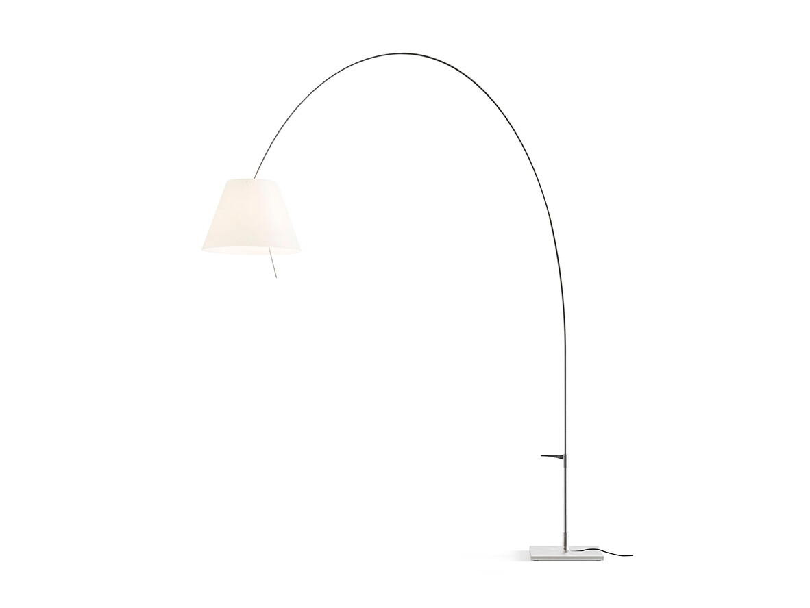 Luceplan – Lady Costanza Golvlampa m/Dimmer Vit/Alu