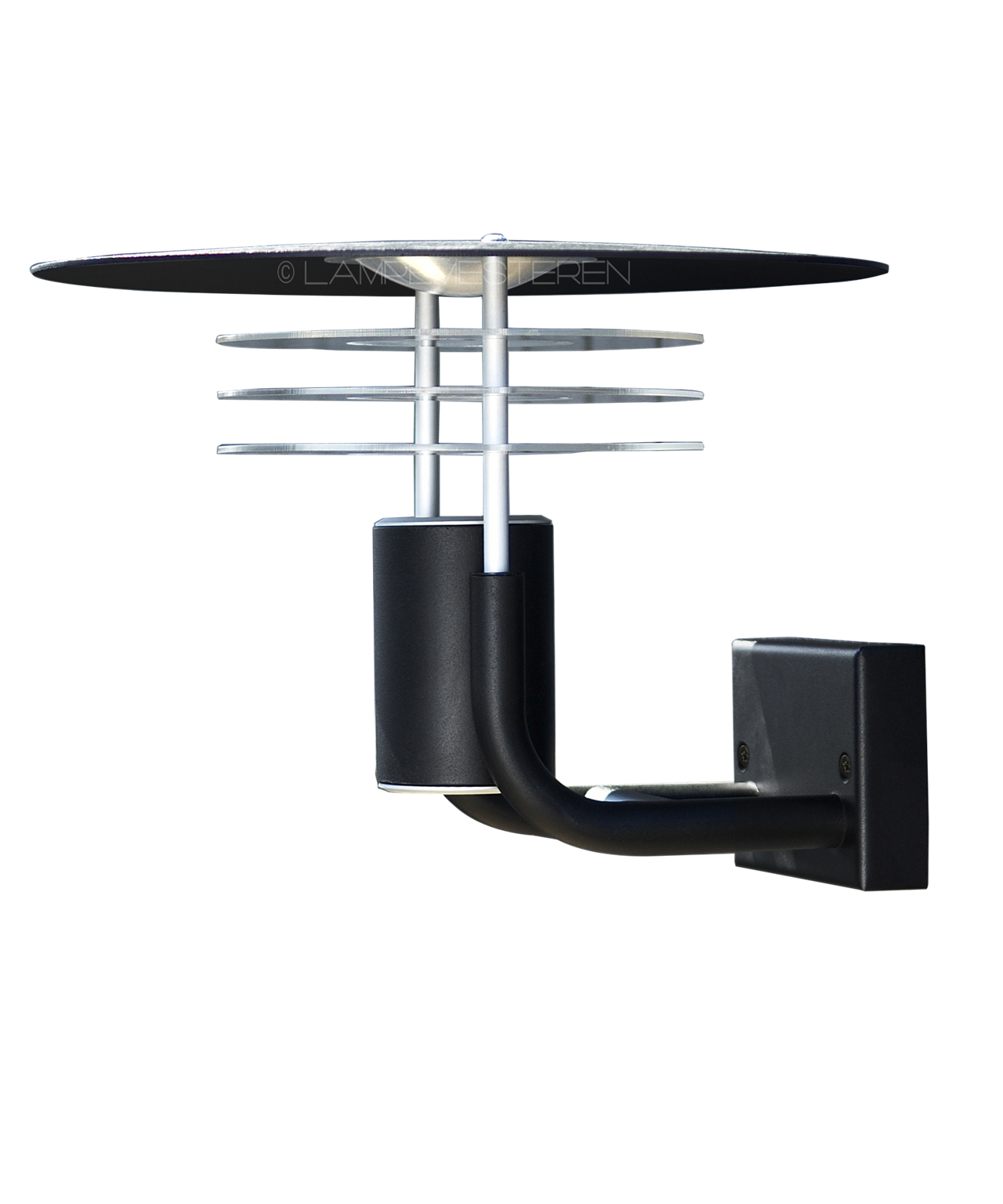 Pagode Led Væglampe Sort