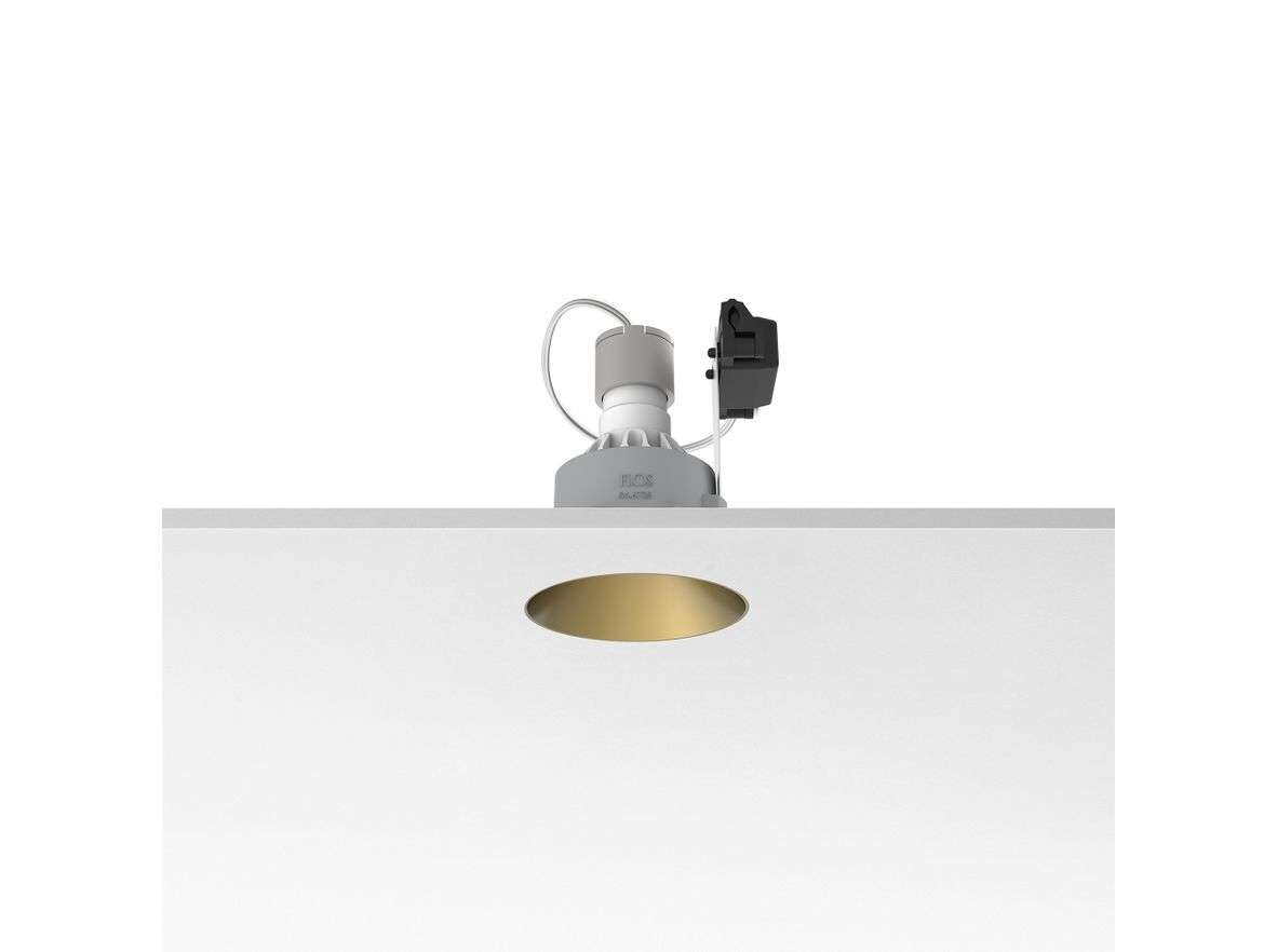 Flos – Kap 80 Fixed Round Inbyggdasspot Gold