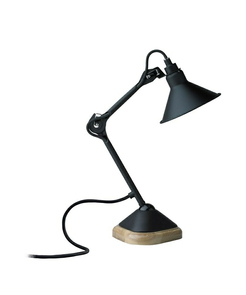 207 Bordlampe Sort/Sort Lampe Gras