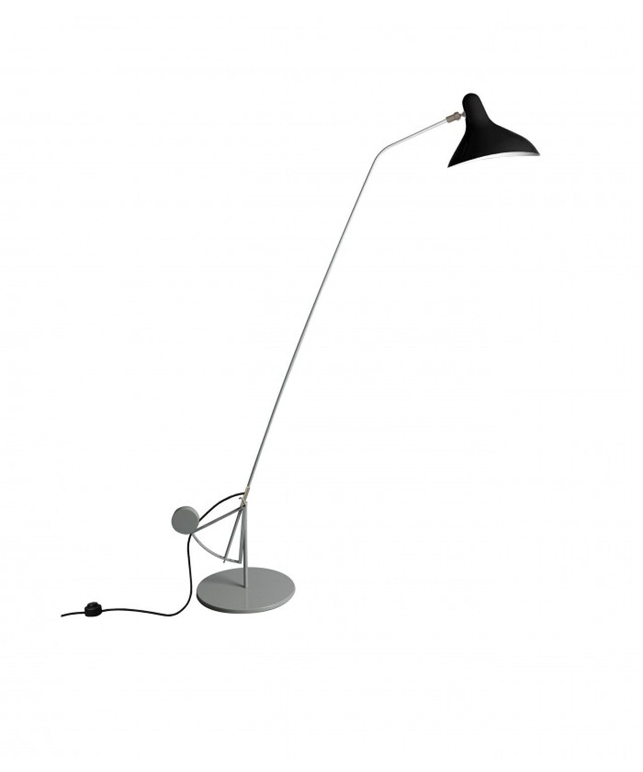 Mantis Bs1 B Grå/Sort Gulvlampe