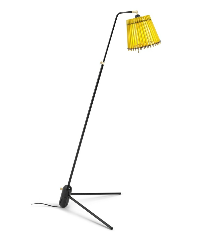 Pencil Gulvlampe Gul/Sort