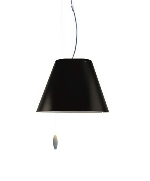 Luceplan – Costanzina Taklampa Liquorice Black