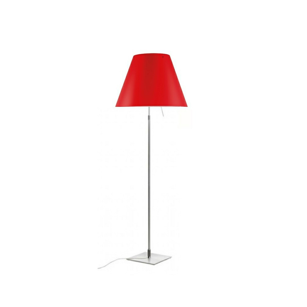 Luceplan Costanza Gulvlampe Alu/Primary Red