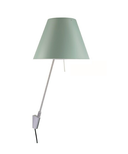 Luceplan – Costanzina Vägglampa Alu/Comfort Green