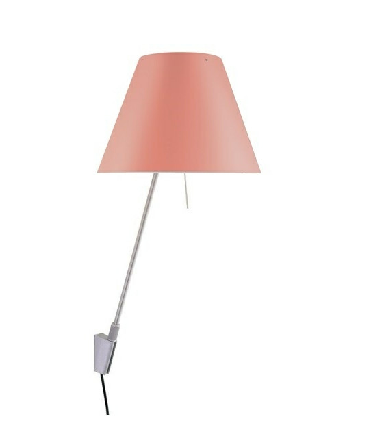 Luceplan Costanzina Væglampe Alu/Edgy Pink