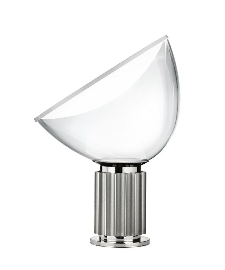 Flos - Taccia Glas Bordlampe Silver