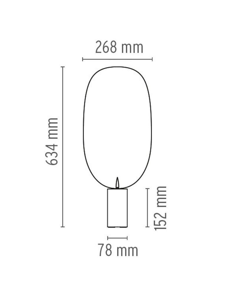 Serena T Bordlampe Kobber Flos