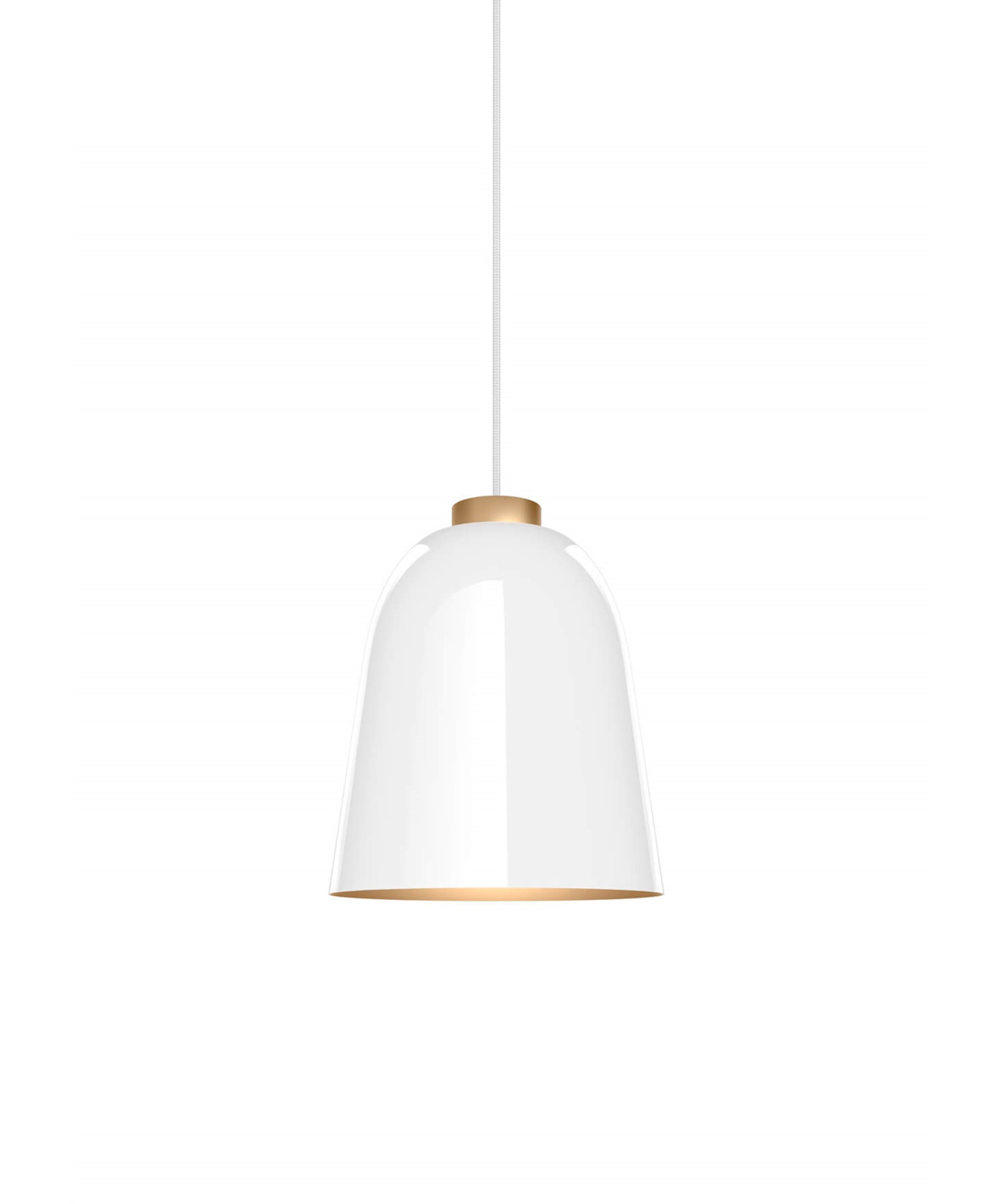Summera Pendel Medium Blank Hvid/Guld
