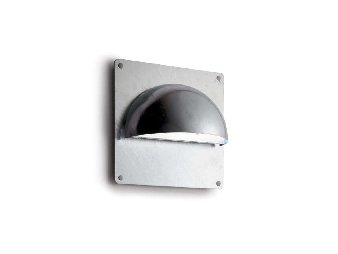 Bilde av Light-point - Rørhat Utendørs Vegglampe W/backplate Galvanized Light-point