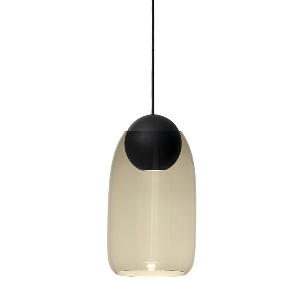 Mater – Liuku Taklampa Ball Black/Smoked Mater