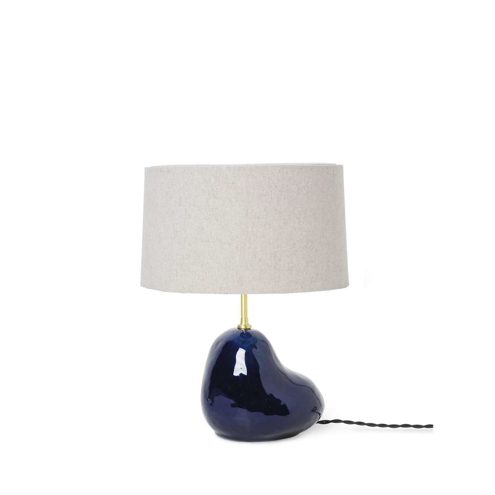 Ferm Living Hebe Bordlampe Small Deep Blue/Natural