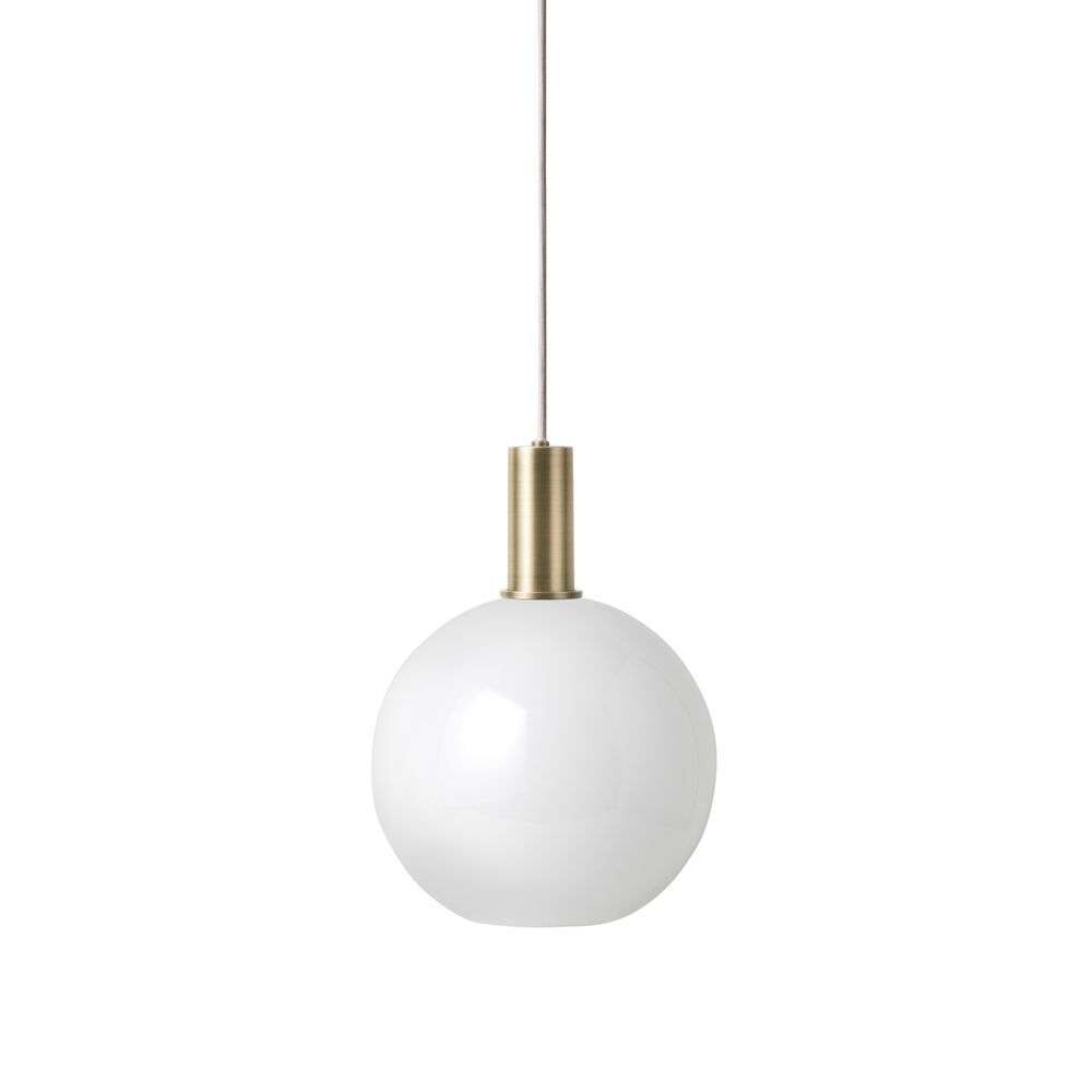 ferm LIVING - Collect Pendel Opal Sphere Low Brass