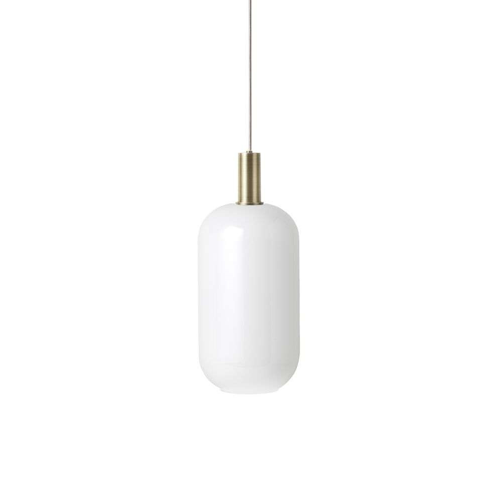 Ferm Living Collect Pendel Opal Tall Low Brass