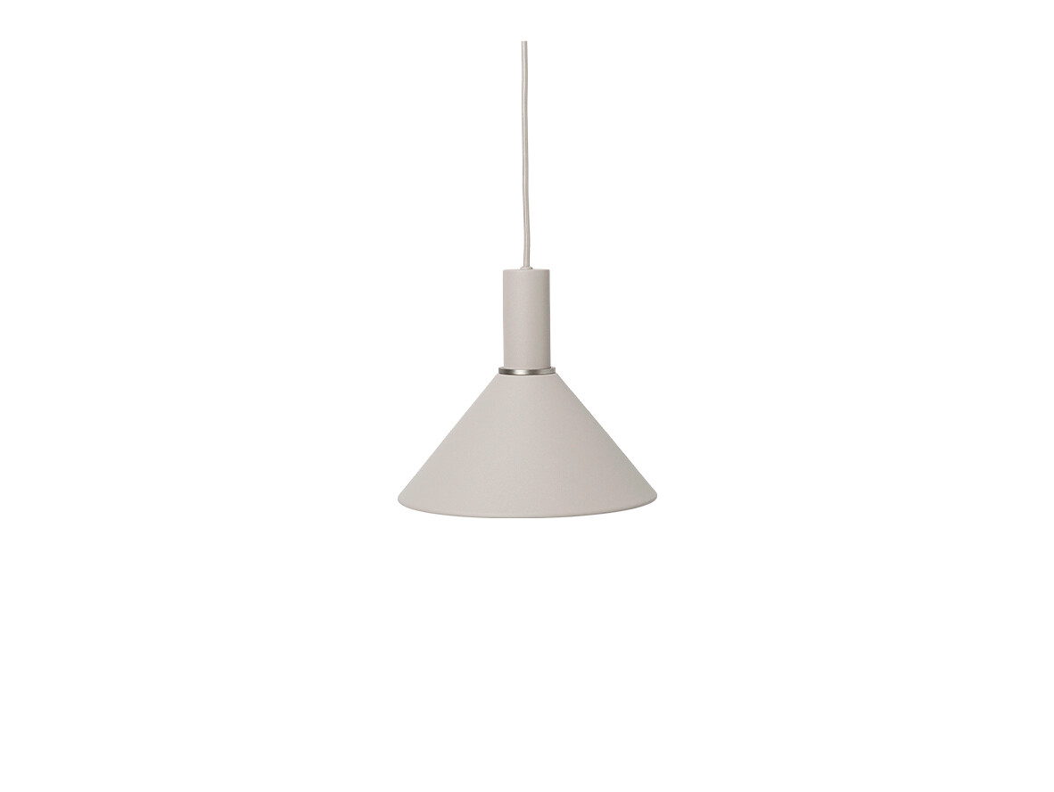 ferm LIVING – Collect Taklampa Cone Low Light Grey ferm LIVING