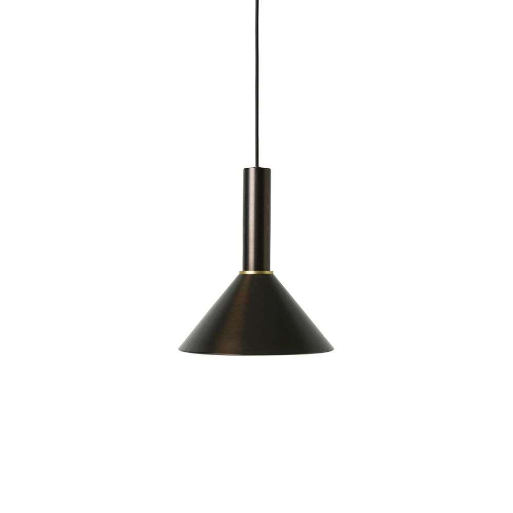 Ferm Living – Collect Taklampa Cone High Black Brass