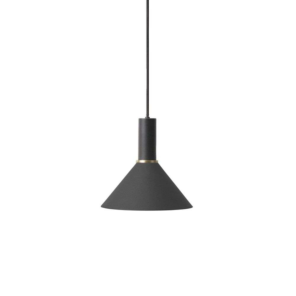 ferm LIVING - Collect Taklampa Cone Low Black
