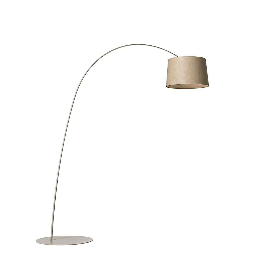 Foscarini – Twiggy Gulvlampe LED Greige/Wood Foscarini