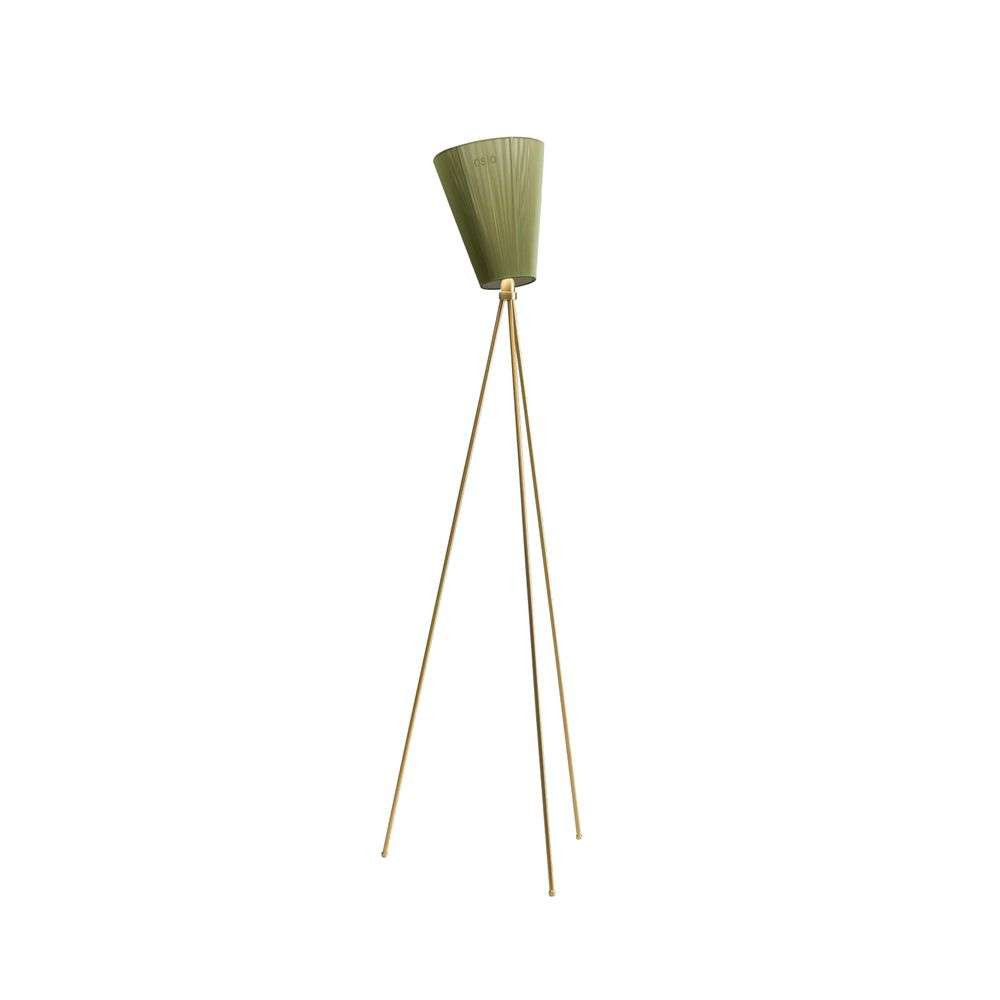 Northern Oslo Wood Gulvlampe Guld/Olive