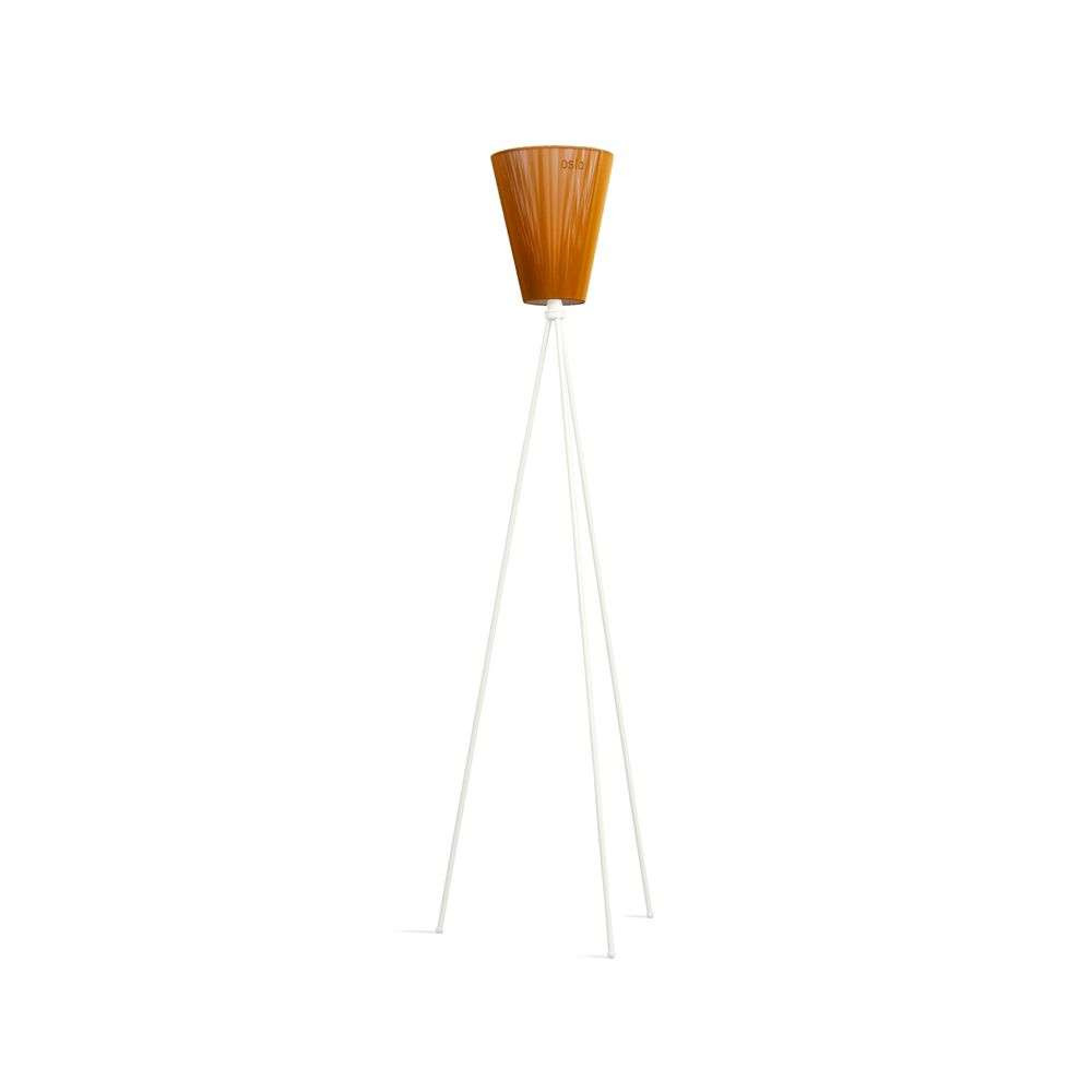 Northern Oslo Wood Gulvlampe Hvid/Caramel