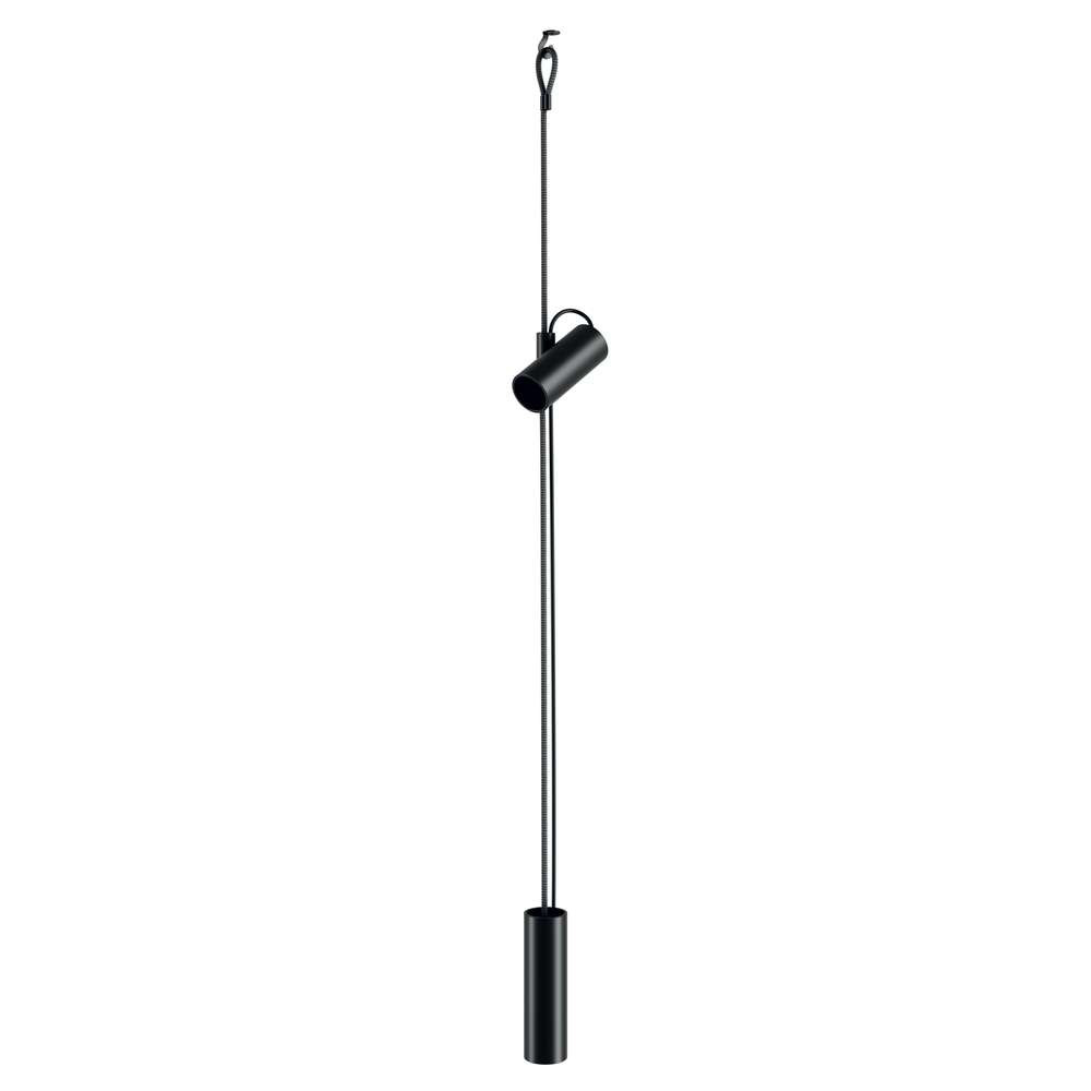 Lodes – Cima Pendel/Gulvlampe Matt Black/Silver