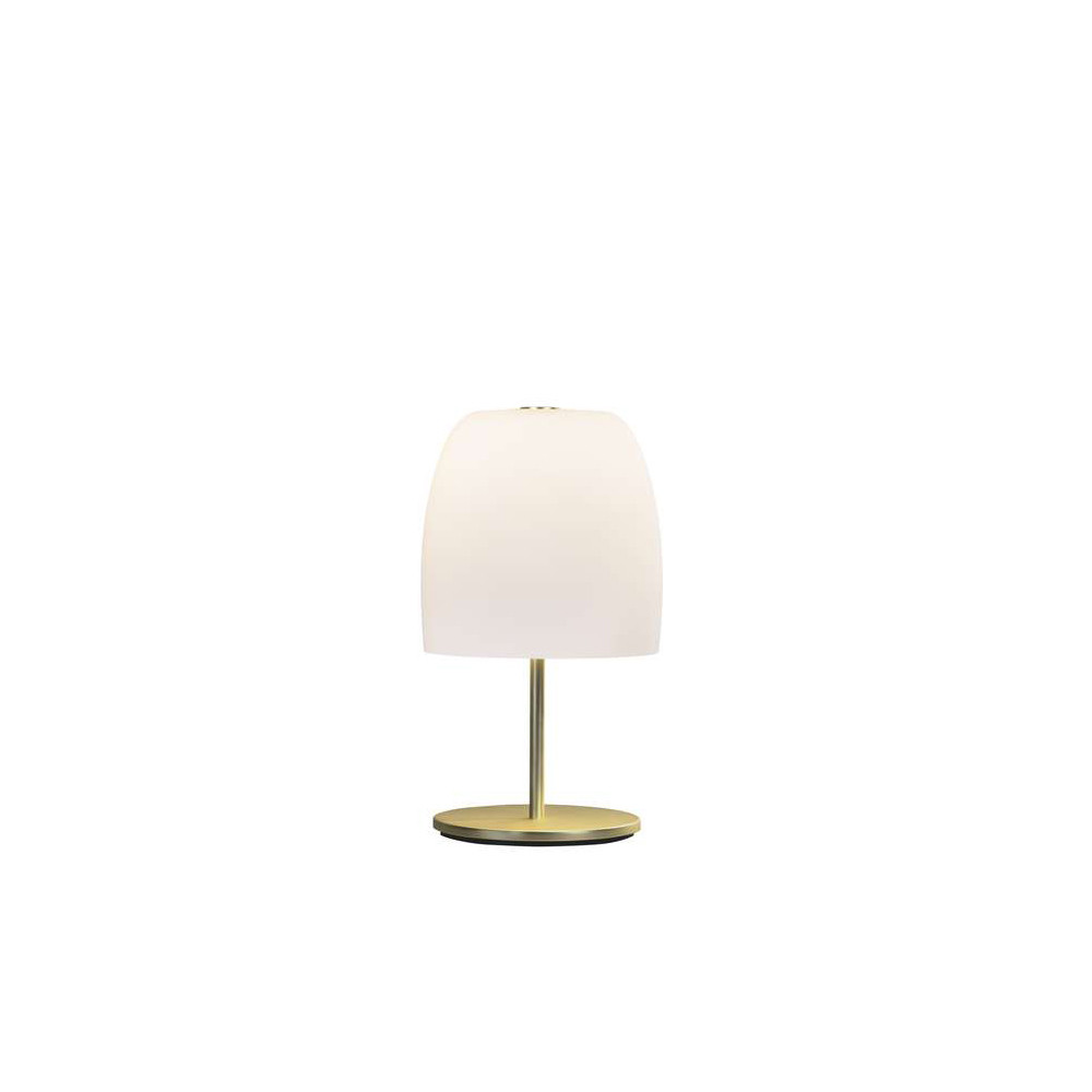 Prandina – Notte T1 Bordslampa Opal/Brass Heritage