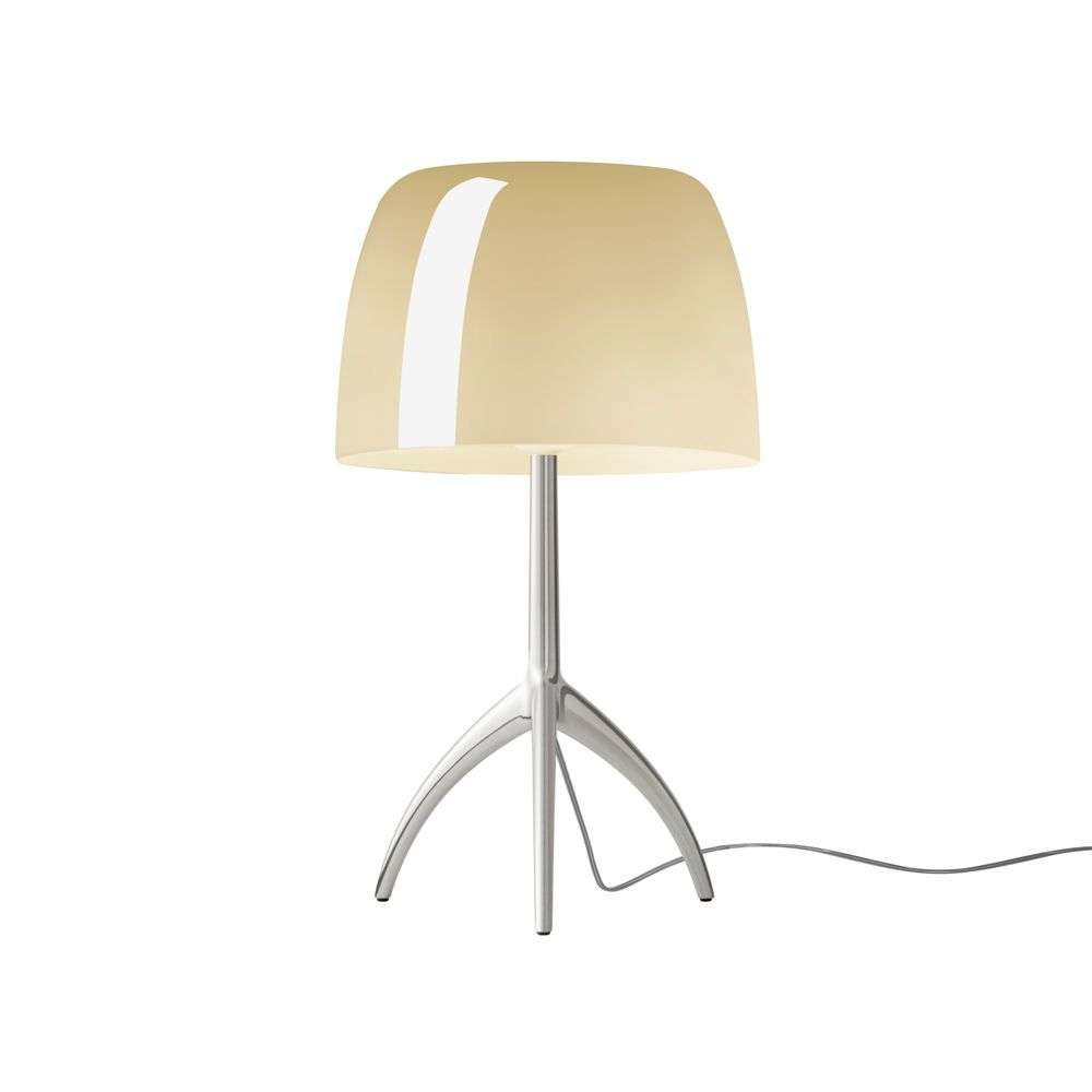 Foscarini Lumiere Grande Bordlampe E27 Alu/Varm Hvid