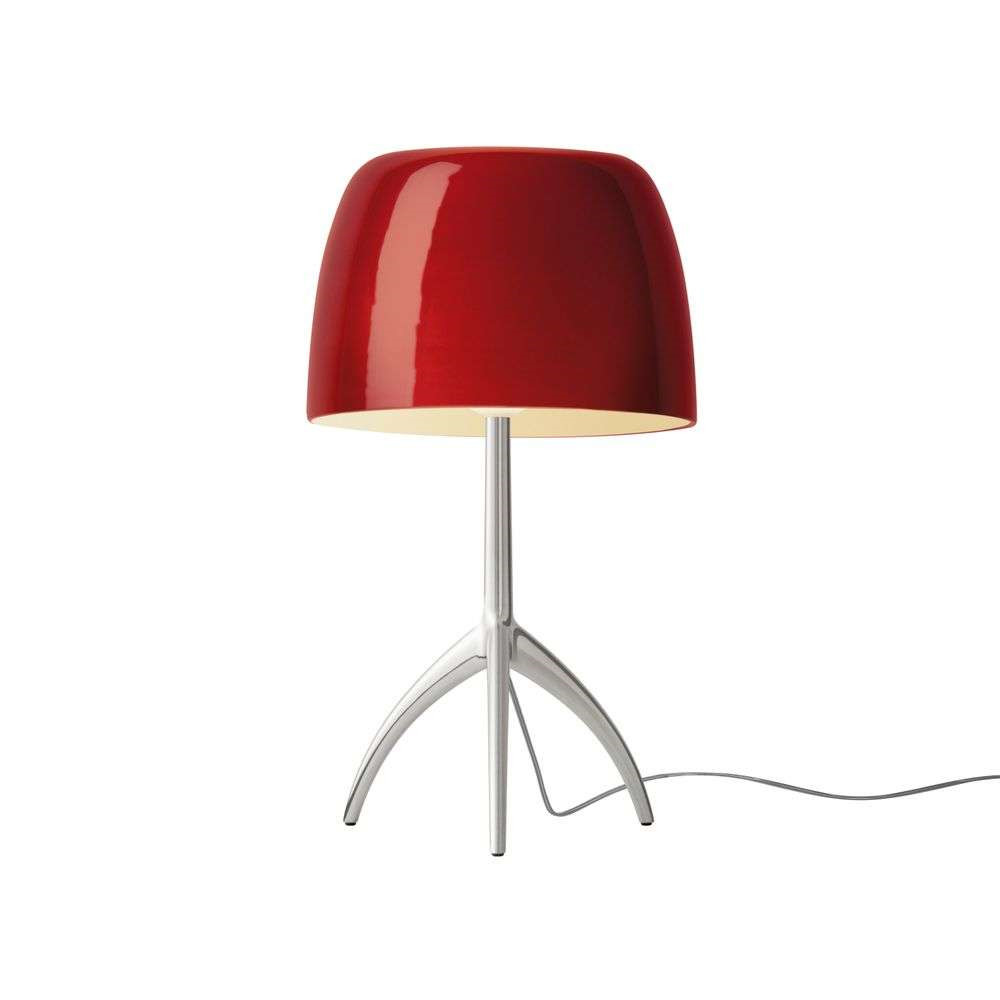 Foscarini Lumiere Grande Bordlampe E27 Alu/Kirsebær