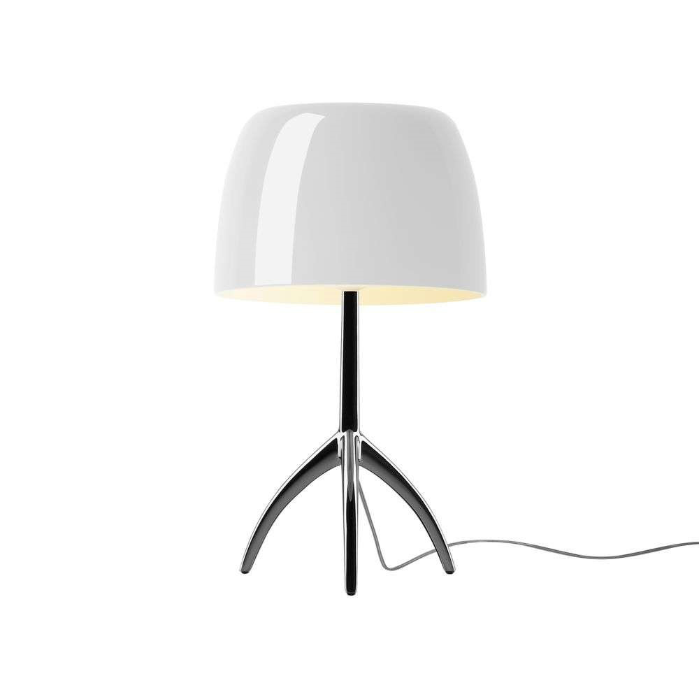 Foscarini Lumiere Grande Bordlampe E27 Sort Krom/Hvid