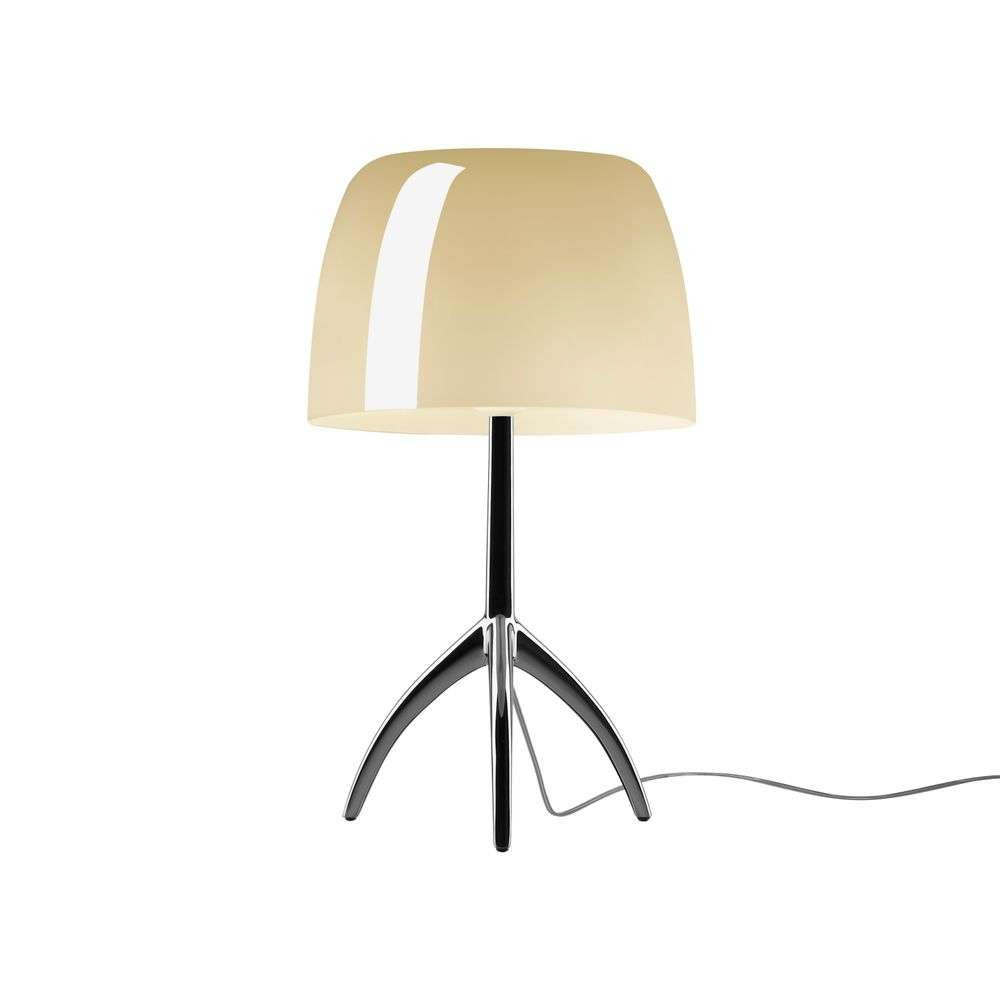 Foscarini Lumiere Grande Bordlampe E27 Sort Krom/Varm Hvid