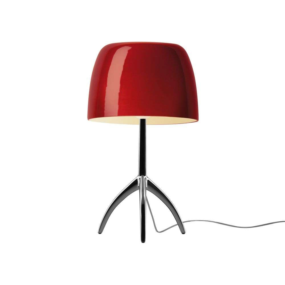 Foscarini Lumiere Grande Bordlampe E27 Sort Krom/Kirsebær