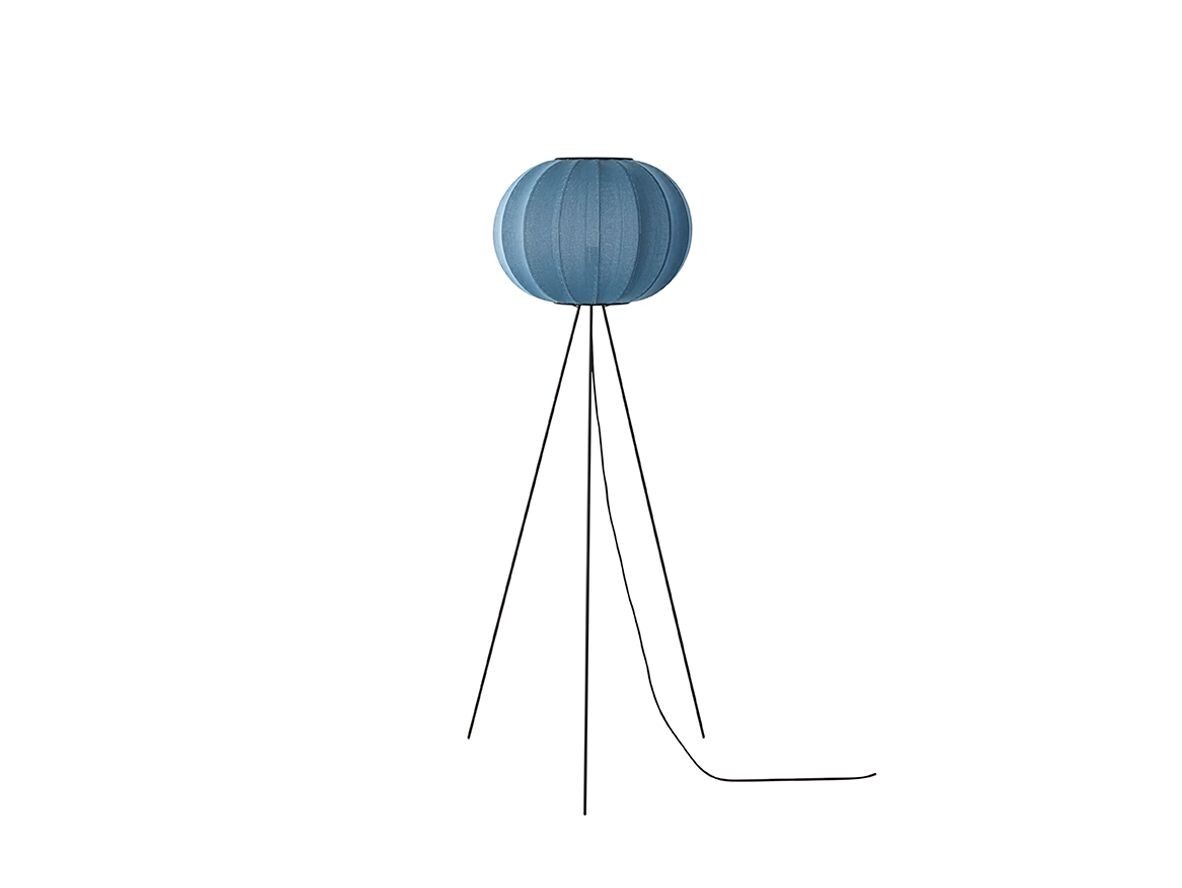 Made By Hand – Knit-Wit 45 Round Gulvlampe Høj Blue Stone