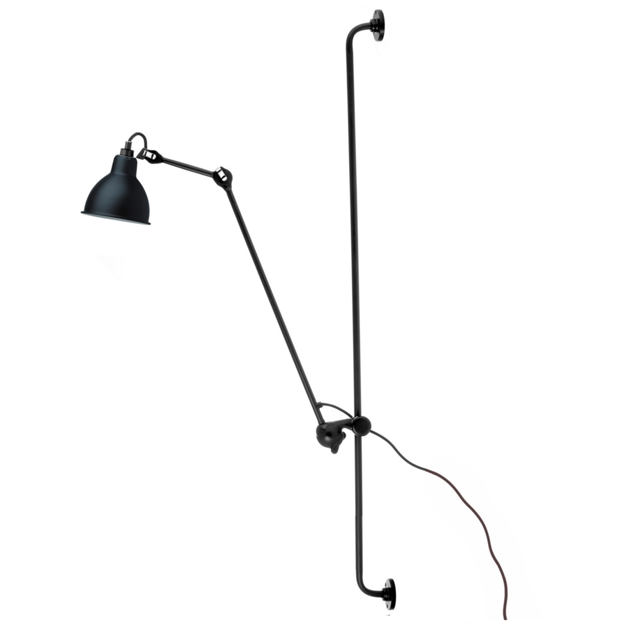 DCW 214 Væglampe Sort RoundLampe Gras