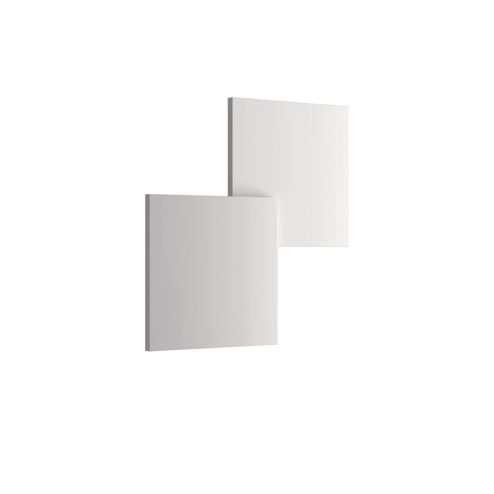 Lodes Puzzle Væg-/Loftlampe LED Double-Square Mat Hvid 2700KStudio Italia Design