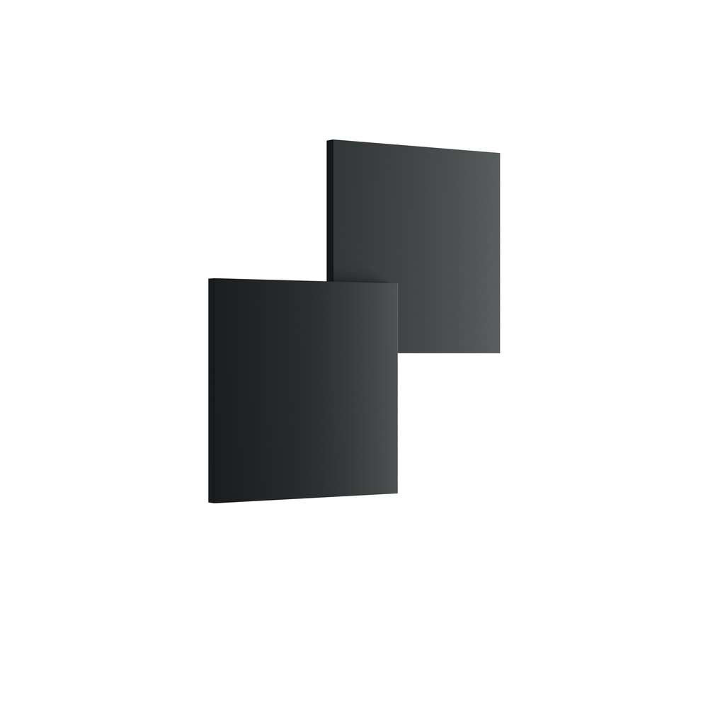 Lodes Puzzle Væg-/Loftlampe LED Double-Square Mat Sort 2700KStudio Italia Design