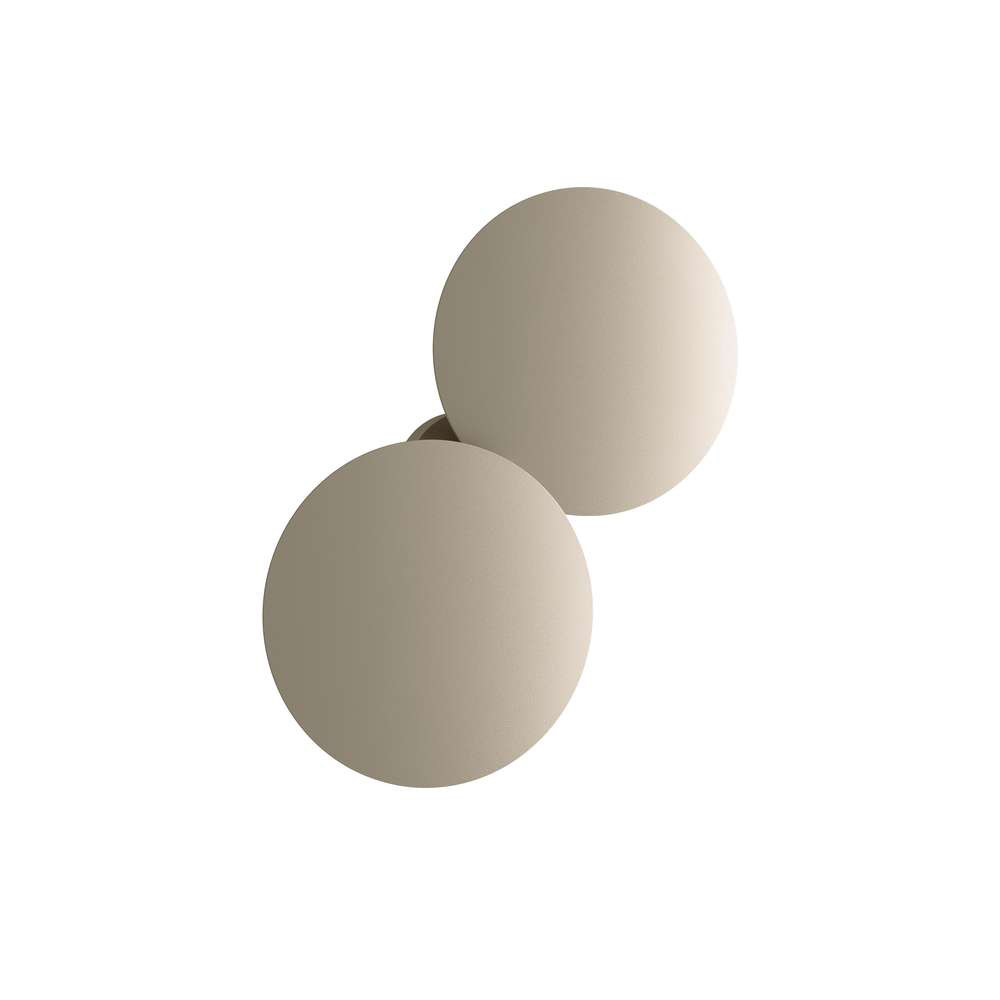 Lodes Puzzle Væg-/Loftlampe LED Round Double Champagne 2700KStudio Italia Design