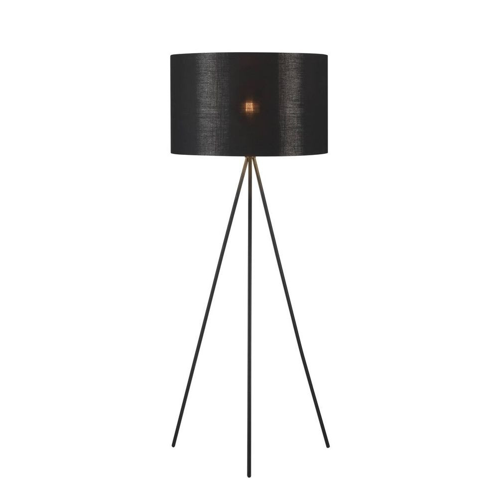 SLV – Fenda Tripod Golvlampa Ø45,5 Black/Copper/Black