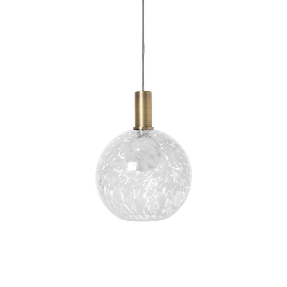 Ferm Living Collect Casca Pendel Sphere Milk/Low Brass