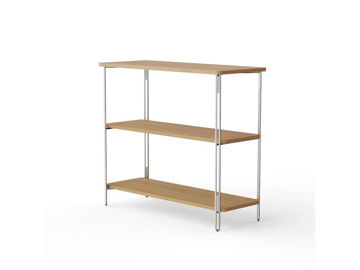 Nine – Inline Floor Shelving 3 Shelves Natural