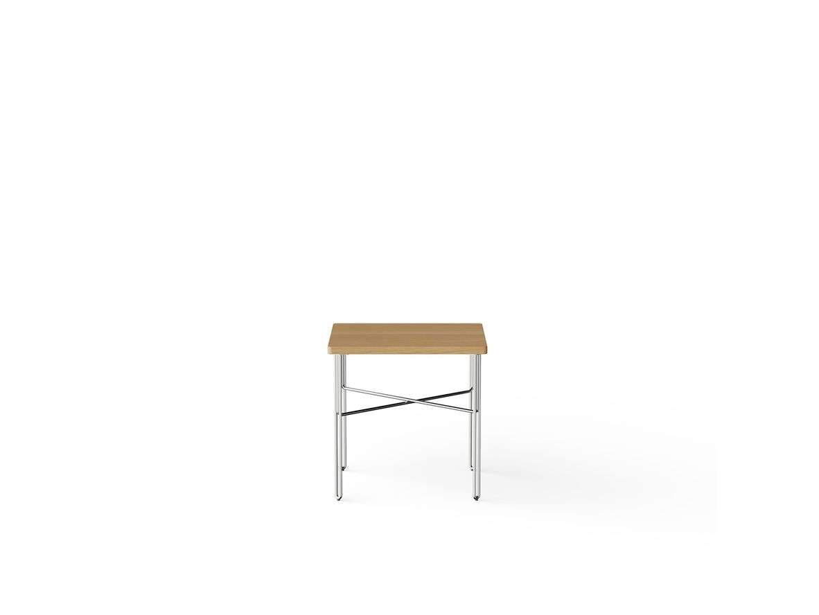 Nine – Inline Low Table H40xW400xD40 Polished Stainless Steel/Natural