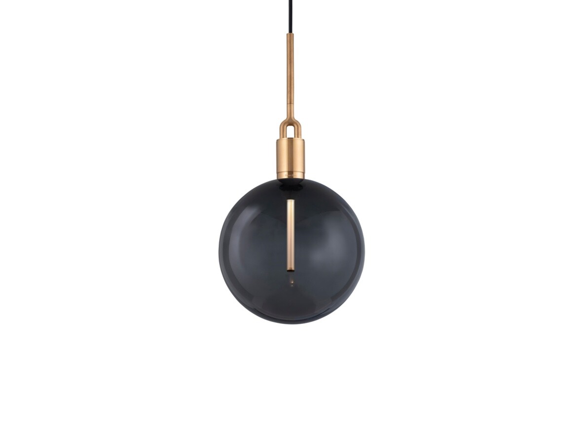 Buster+Punch – Forked Globe Taklampa Dim. Large Smoked/Brass Buster+Punch