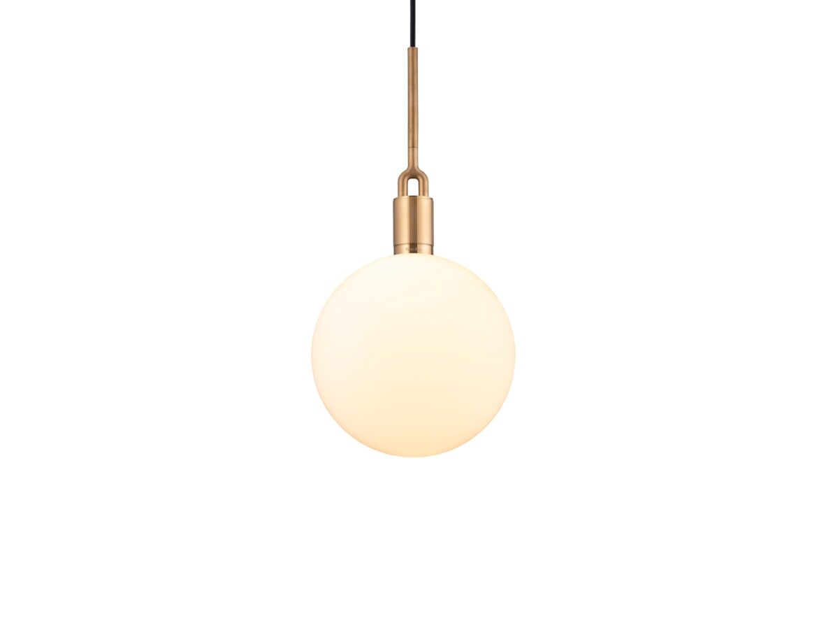 Buster+Punch – Forked Globe Pendel Dim. Large Opal/Brass Buster+Punch