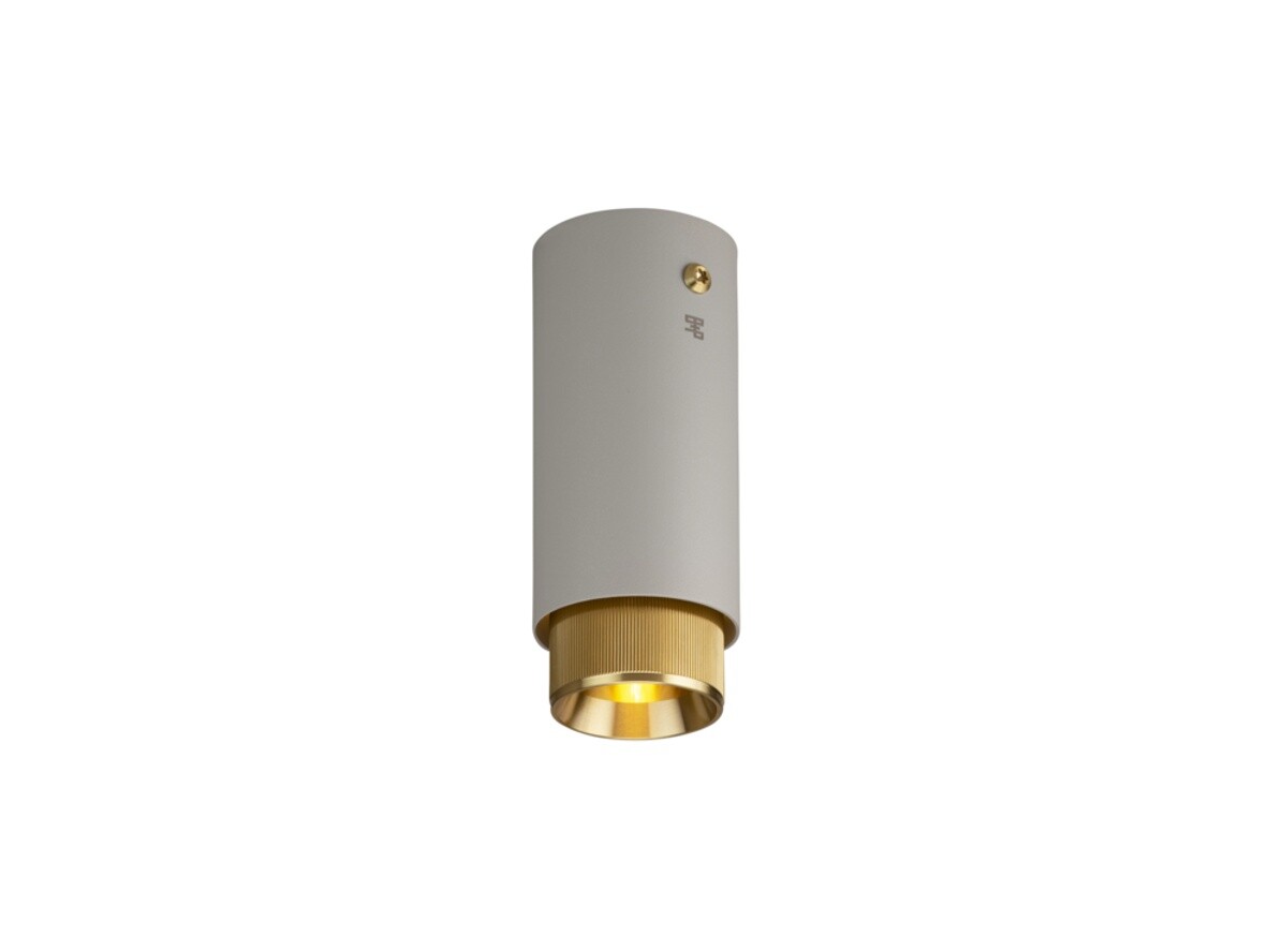 Buster+Punch – Exhaust Linear Surface Påbygningsspot Stone/Brass Buster+Punch